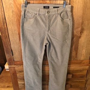 Jones Straight Leg Velvet Grey Jeans New